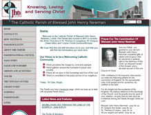 Tablet Screenshot of newmanparish.org.uk